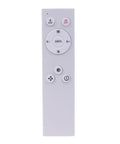 XEGZLH Ceiling Fan Light E27 Lamp Head Fan with Remote Control 2700-6000k Adjustable with buttons for brightness and fan speed.