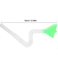 Seed Planter Tube Replacement Part Plastic Seed Distribution Tube For Corn with measurements, flexible green and white design.