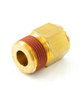 Three Quarter Inch Male NPT To Three Quarter Inch Brass Air Line Push To Connect Pneumatic Fitting, compact brass fitting side view