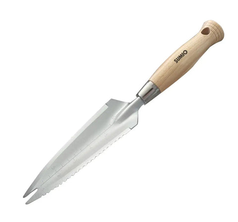 13.3 Inch Alloy Steel Garden Trowel With Forked Tip And Depth Markings For Root Cutting Transplanting Digging Slit Weeding And Weeding Knife Beefy Rust Resistant Hand Tool For Home Gardeners And Pros