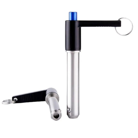 Top Shelf Stainless Steel Quick Release Ball Lock Pins With Knockout L Handle Grip For Instant Swap No Drama Fixing And Smooth Action High Precision Industrial Mounting Configuration