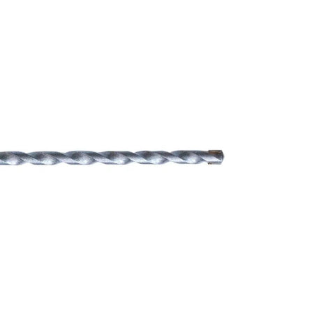 Straight Shooter Carbide Tipped Concrete And Masonry Drill Bits Flat Shank High Strength Carbon Steel For Screws 5 32 X 5 1 2 Inches 10 Piece Pack, close-up of drill bit