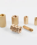 One Shop Grade Metric Female Brass Hex Rod Coupler Pipe Fitting Connector For Hydraulic Lines And Plumbing Tubing runs smooth, M8 X 1mm thread.