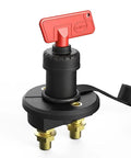 Battery Disconnect Switch 32V 1250A Max 275A Draw Push Button Rotary Actuator ON OFF ON Operation White Dust Proof Cap Removable Key In OFF Position