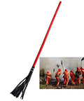 Heavy Duty Tough As Nails Red Fire Extinguisher With Long Handle Fire Mop Whip Pro Grade Emergency Safety Gear for fire suppression.
