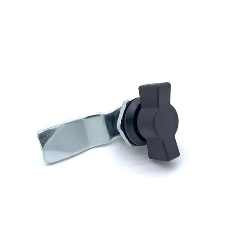 Quarter Turn Cam Lock For Mailboxes And Cabinets, Zinc Alloy Head Wing Type, Non Key Retaining, side view showing cam