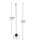 Beefed-Up Quarter Wave NMO UHF Ham Radio Antenna For Mobile 400-470MHz 6.4 Inch, 150W Power Handling with size dimensions