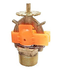 Rock Solid Copper Pendent Fire Sprinkler Head Standard Response Dn20 Male Thread 74C quick release with orange protective cap.
