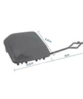 BMW X3 G01 Painted Rear Bumper Tow Hook Cover 2022 2023 2024 One Piece Replacement with dimensions shown