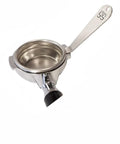 Stainless Steel Portafilter Basket Removal Tool for Espresso Coffee Makers shown with pry edge and keyring end hole design.
