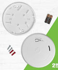 Two In One Smoke And Carbon Monoxide Alarm With Battery Powered Detector And Slim Profile Design Model SMCO200 parts