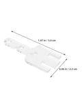 Yarn Tensioner Adapters for Knitting Machines, Compatible With Addi King, clear plastic adapter, 1.97 x 0.86 in