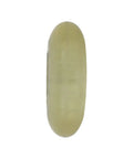 Side view of a clear polyurethane Inline Skate Wheels 76mm 82A Clear Outdoor Set 8 for Budget Friendly Upgrades Durable Polyurethane Replacement Wheels.