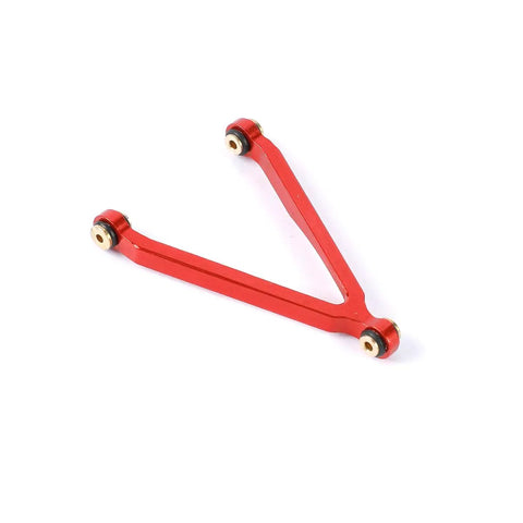 Axial SCX24 C10 1/24 RC Crawler Aluminum Alloy Suspension Rod Links Set Red Upgrade Parts CNC Machined For Lightweight Tough Rugged Performance And Durable Build For Serious Off Road Use, red aluminum Y-link