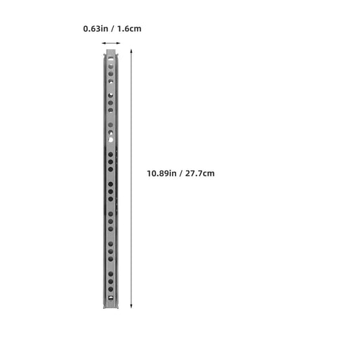 Two Pack Drawer Rails Bottom Mount Silent Drawer Glides With Ball Bearing Fully Open Low Noise Cold Rolled Steel, size 10.89x0.63in