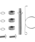 Cool Fishing Reel Handle Knob Repair Kit With Shaft And Bearings Includes Washers Screws Gasket Assembly For Freshwater Upgrades银色金属 10 Pieces Size 7 4 2 5mm, silver parts laid out