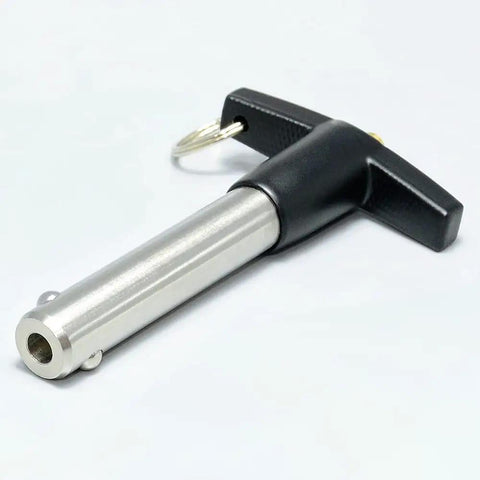 Marine Grade Stainless Steel Ball Lock Pins Quick Release Indexing Spring Positioning Safety Dowels 5/8 By 4 Inch Long with ergonomic handle