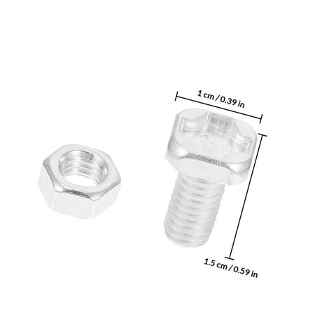 Pro Grade Aluminum Hex Nuts And Square Head Bolts Greenhouse Repair Fasteners Kit For Greenhouses Clamping Hardware Durable Garden Shed Hardware Easy Install DIY Friendly Heavy Duty