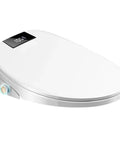 Smart Bidet Toilet Seat Rounds Perfectly Keeps Your Back Cozy Af Year Round Real Deal Electronic Heated Comfort With Adjustable Air Dryer Smooth Wash, round heated bidet seat with control panel.