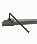 Half Inch Shank Indexable Lathe Grooving And Parting Tool Holder With Ten Tin Coated Carbide Inserts SP200, tool holder close-up