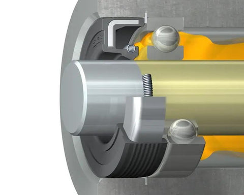 Cross-section of 200X230X15 HMS5 RG Radial Shaft Seal for Oil or Grease Rubber with Spring Sealing Lip in machinery