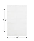 Notebook Screen Cleaning Wipes For Electronics, Non Abrasive Premoistened Wipes, 3.9 x 6.9 inches, shown in dimension view