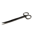 Pro Trim 6 Inch Curved Scissors For Aquascaping And Aquarium Plants, surgical-grade stainless steel, black finish, side view