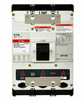 LD3600 Molded Case Circuit Breaker with warning labels, thermal magnetic trip, and mounting hardware for industrial applications.