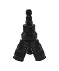 Aluminum Round Pneumatic Manifold Kit with Three 3/8 Inch Steel Automotive Couplers and One 3/8 Inch Steel Plug