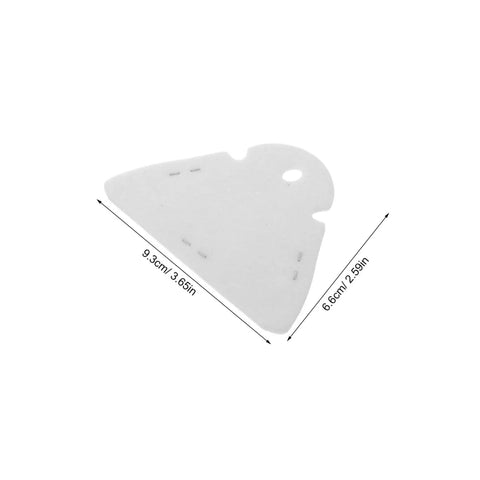 Heavy Duty Felt Gasket For High Temperature Air Heater Pump Core Replacement White Felt Sealing Pad With Superior Oil Absorption For Industrial Workshop And Garage Heating Systems, 9.3cm x 6.6cm