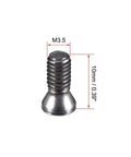 No Sweat M3.5 X 10 Mm Torx Head Machine Screws Built Heavy Duty Outta 12.9 Grade Alloy Steel with flat countersunk head.