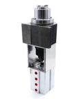 BT30 ATC Spindle Motor Kit With Automatic Tool Changer And Air Pneumatic Boost Cylinder, compact 90mm housing with visible P4 bearings.