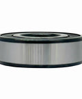 Side view of Two Pack 6204-2RSC3 Double Rubber Seal Bearings 20x47x14mm Pre Lubricated For Smooth Spin With Chrome Steel Construction