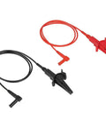 Alligator Clip Test Leads 3 Foot Heavy Duty Banana Plug Replacement Leads For Multimeters And Clamp Meters, Ideal For Insulation Resistance Testing And Verification Ready, black and red leads