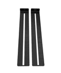 Rugged Wheel Fitment Gauge Checks 14 To 22 Inch Diameter Rims And 7 To 17 Inch Widths With Snappy Tool Free Adjustments, showing two long black measuring strips.