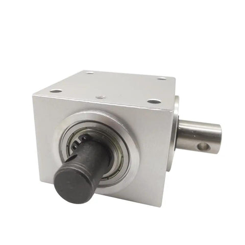 One To One Right Angle Bevel Gearbox One Point Five Module Twenty Teeth Ninety Degree Drive For DIY Projects With Fifteen Millimeter Shaft L Shaped Gearbox High Torque And Thirty Kilograms Load Capacity