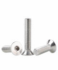Beefy 304 Stainless Steel M3 0.5 x 10mm Flat Head Socket Cap Screws With 2mm Allen Hex Drive, brushed finish, set of 50