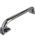 Slick Polished Chrome Claw Foot Tub Drain 18 Gauge Solid Brass Pipe With Soft Toe Touch Kit Rock Solid Bell Flange close-up view.