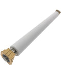 Built Tough 5Pc Platen Roller Kit For Thermal Printers Heavy Lifting Media Feed Replacement Set, single roller with gold base.