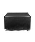 Waterproof Folding Wagon Cover For Outdoor Carts And Garden Utility Wagons Heavy Duty 600D Fabric Rain Shield, black cover front view