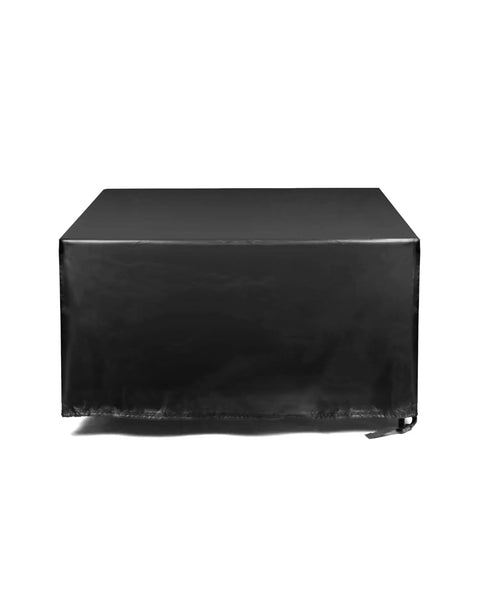 Waterproof Folding Wagon Cover For Outdoor Carts And Garden Utility Wagons Heavy Duty 600D Fabric Rain Shield, black cover front view