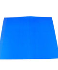 Blue Cellophane Flower Wrapping Paper Pack for Florists and DIY Peeps spread out flat on a white background