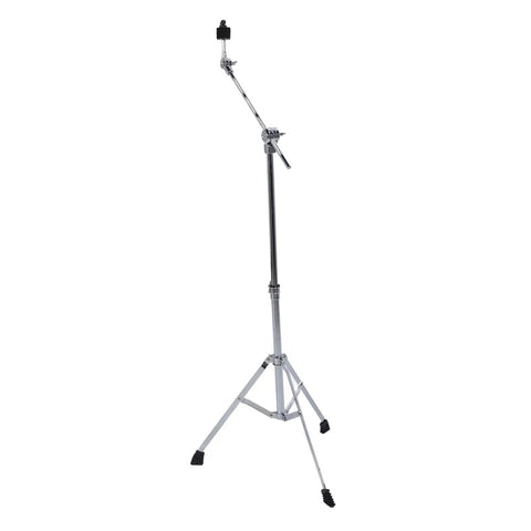 Heavy Duty Adjustable Drum Cymbal Stand With Foldable Iron Base For Gig Ready Setup Rock Solid Grip For Working Players Dropping Beats Or Killing Live Shows Anywhere Without Dealing With Flimsy Gear, chrome finish, tripod design.