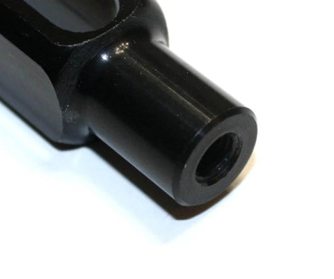 Throttle Rod Clevis Kit With 6061 Billet Aluminum Black Anodized Finish For Go Kart Racing 1/4-28 Threaded close-up