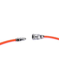 High Pressure Flexible Air Hose Compressor Straight Tube Pipe 8mm By 5mm Black 15 Meters Tough As Nails Design fittings on orange hose
