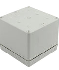 Waterproof Junction Box 5x5x4 Inches Square Electronics Enclosure Gray ABS Plastic Dustproof Project Box Built To Handle DIY Wiring IP65 Rated Weatherproof Electrical Box 125x125x100mm