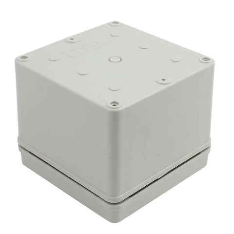 Waterproof Junction Box 5x5x4 Inches Square Electronics Enclosure Gray ABS Plastic Dustproof Project Box Built To Handle DIY Wiring IP65 Rated Weatherproof Electrical Box 125x125x100mm