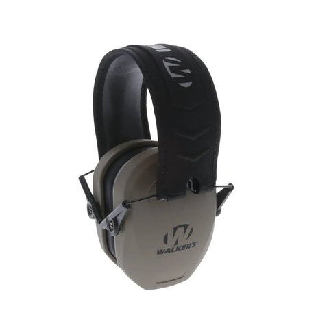Razor Slim Passive Earmuffs For Youth And Women Shooters Ultra Low Profile Earcups Compact Lightweight Foldable And Adjustable Hearing Protection In Flat Dark Earth