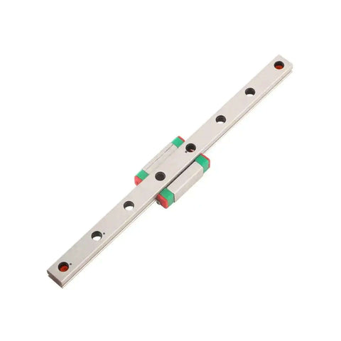 High Precision Miniature Linear Guide Rail Kit With 9mm Width Slide Block And Pre Drilled Support Rails For Smooth Low Friction Motion Control Up To 260mm Length Easy Install Setup No Maintenance Required Perfect For DIY Projects., metal linear guide rail with 9mm slide block and pre drilled holes
