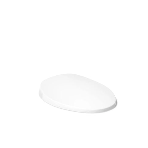 PureWarmth Heated Elongated Toilet Seat With Night Light, Quiet Close And Soft Close, shown closed, white color